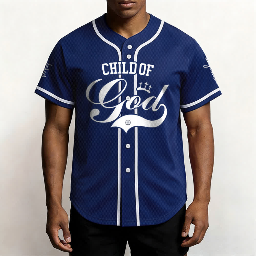 Christianartworkshop Kind Gottes Personalisiertes Namens- und Nummern-Unisex-Baseballtrikot - image 43