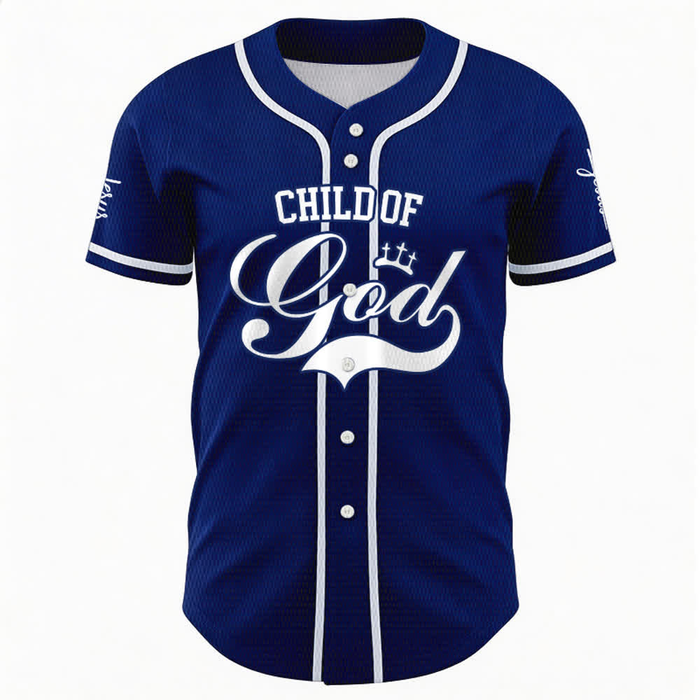 Christianartworkshop Kind Gottes Personalisiertes Namens- und Nummern-Unisex-Baseballtrikot - image 41