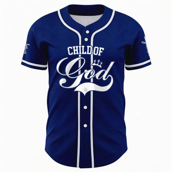 Christianartworkshop Kind Gottes Personalisiertes Namens- und Nummern-Unisex-Baseballtrikot - image 41