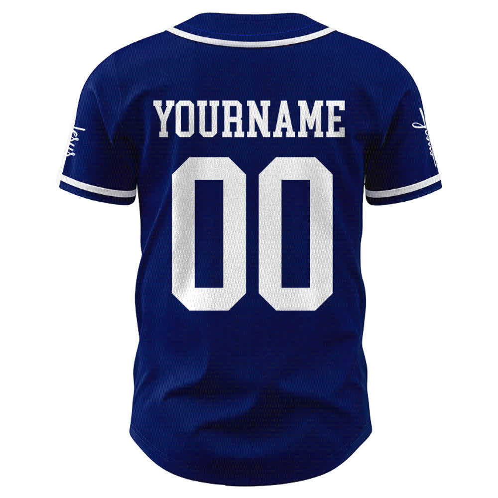 Christianartworkshop Kind Gottes Personalisiertes Namens- und Nummern-Unisex-Baseballtrikot - image 42
