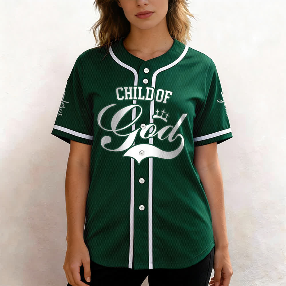 Christianartworkshop Kind Gottes Personalisiertes Namens- und Nummern-Unisex-Baseballtrikot - image 53
