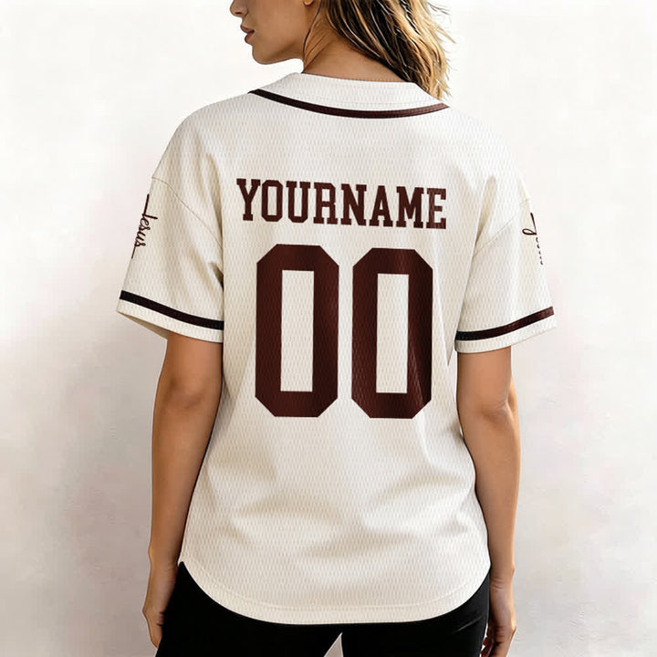 Christianartworkshop Kind Gottes Personalisiertes Namens- und Nummern-Unisex-Baseballtrikot - image 62