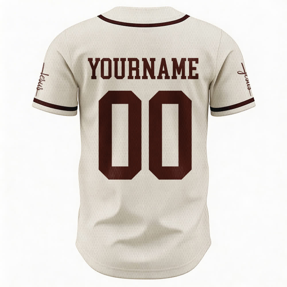 Christianartworkshop Kind Gottes Personalisiertes Namens- und Nummern-Unisex-Baseballtrikot - image 58