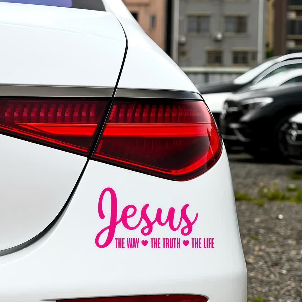 Christianartworkshop Jesus – Der Weg, die Wahrheit, das Leben – Autoaufkleber für religiösen Glauben - image 8