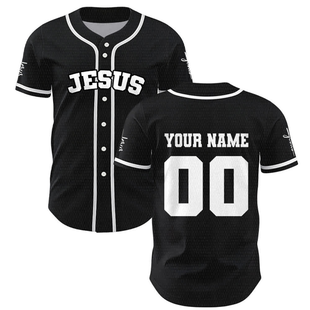 Christianartworkshop Klassisches Jesus Personalisierte Sportbekleidung Unisex Baseballtrikot - image 1