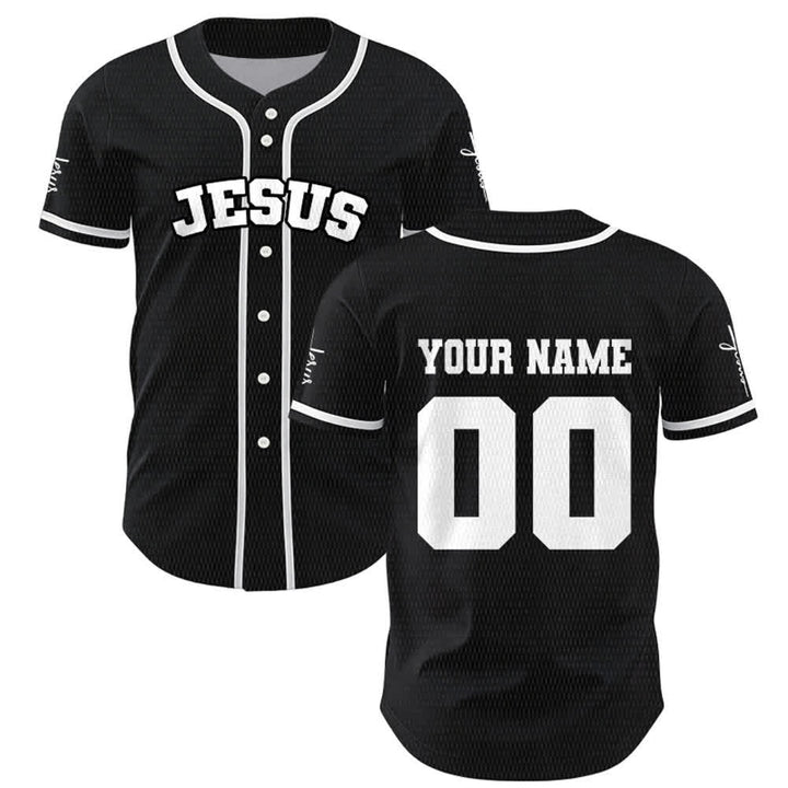 Christianartworkshop Klassisches Jesus Personalisierte Sportbekleidung Unisex Baseballtrikot - image 1