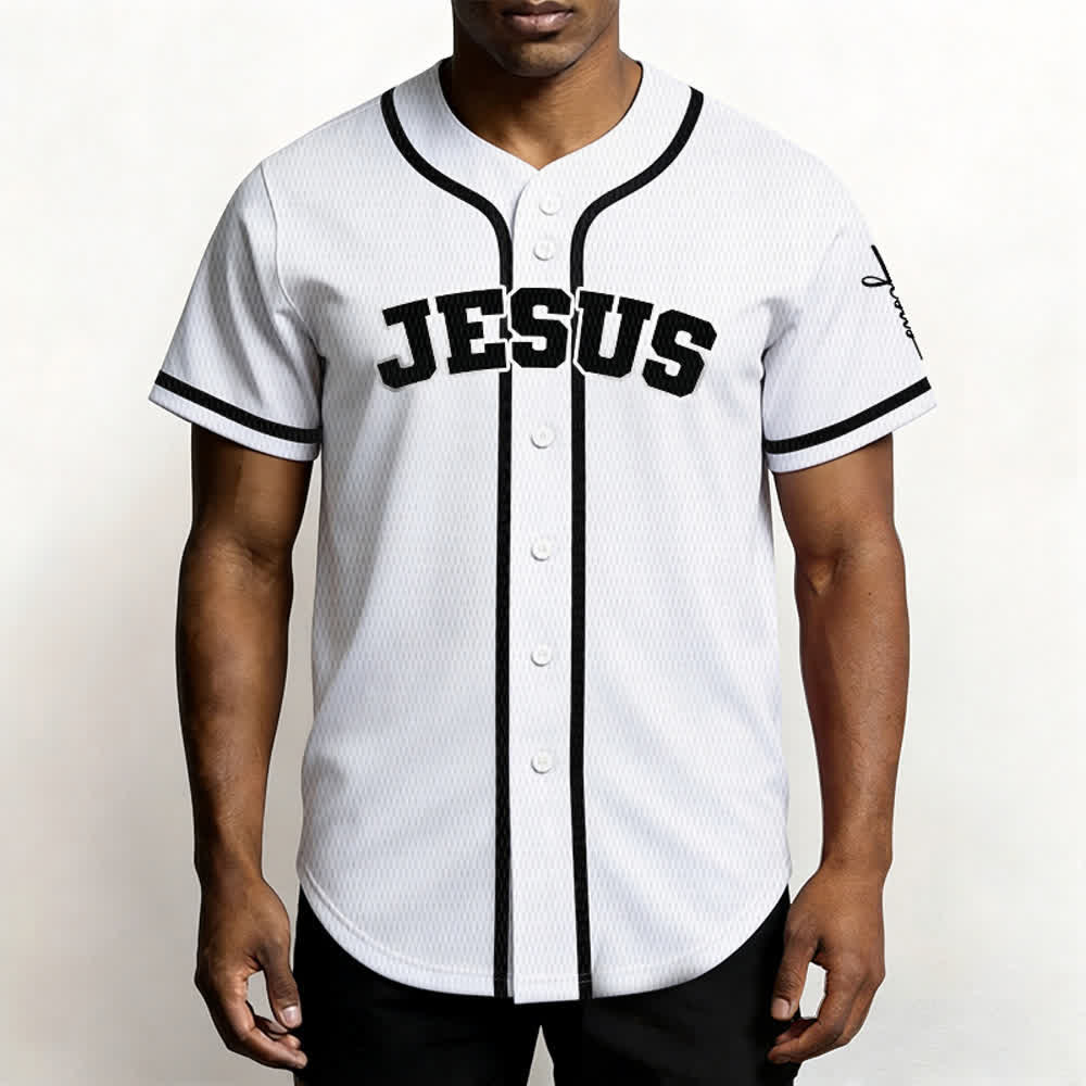 Christianartworkshop Klassisches Jesus Personalisierte Sportbekleidung Unisex Baseballtrikot - image 12