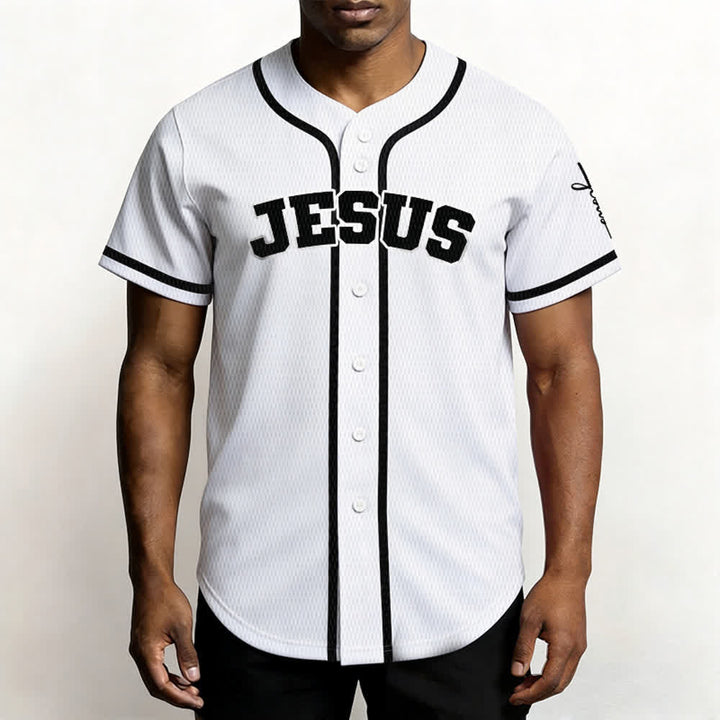 Christianartworkshop Klassisches Jesus Personalisierte Sportbekleidung Unisex Baseballtrikot - image 12