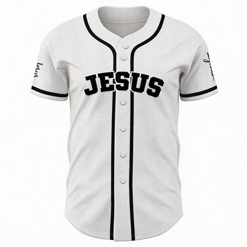 Christianartworkshop Klassisches Jesus Personalisierte Sportbekleidung Unisex Baseballtrikot - image 10