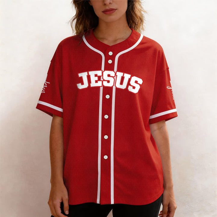 Christianartworkshop Klassisches Jesus Personalisierte Sportbekleidung Unisex Baseballtrikot - image 20
