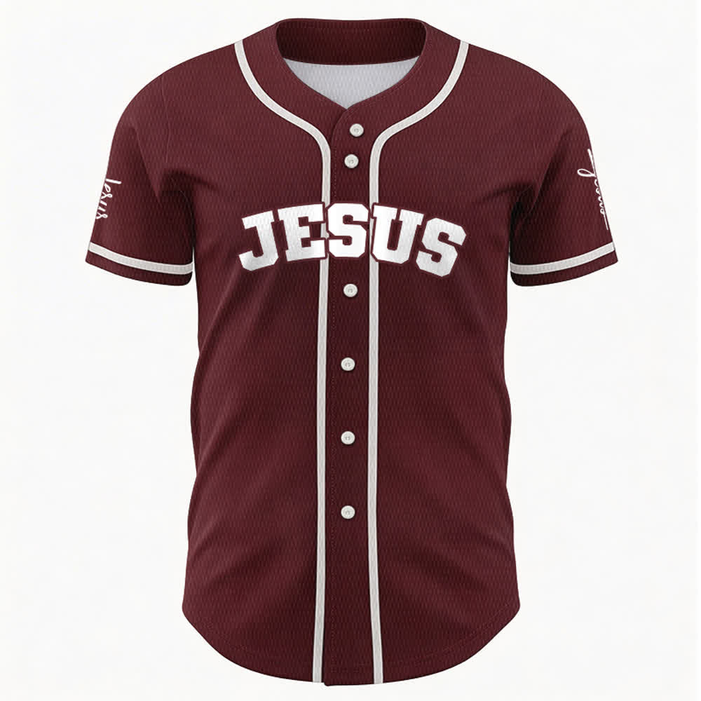 Christianartworkshop Klassisches Jesus Personalisierte Sportbekleidung Unisex Baseballtrikot - image 26