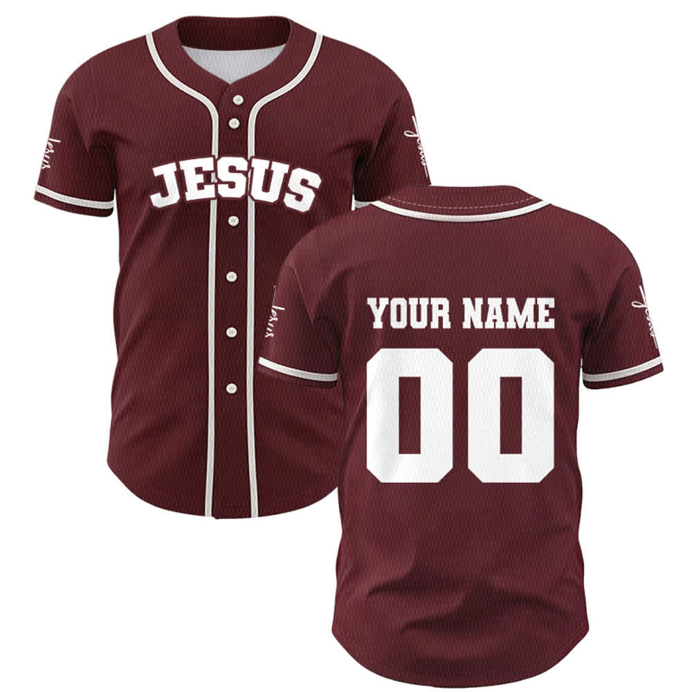 Christianartworkshop Klassisches Jesus Personalisierte Sportbekleidung Unisex Baseballtrikot - image 25
