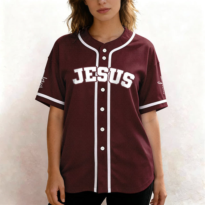 Christianartworkshop Klassisches Jesus Personalisierte Sportbekleidung Unisex Baseballtrikot - image 30