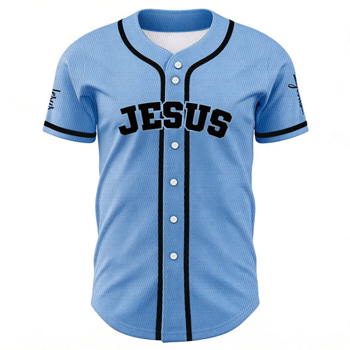 Christianartworkshop Klassisches Jesus Personalisierte Sportbekleidung Unisex Baseballtrikot - image 34