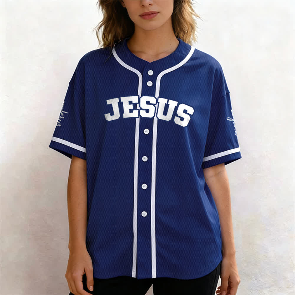 Christianartworkshop Klassisches Jesus Personalisierte Sportbekleidung Unisex Baseballtrikot - image 46