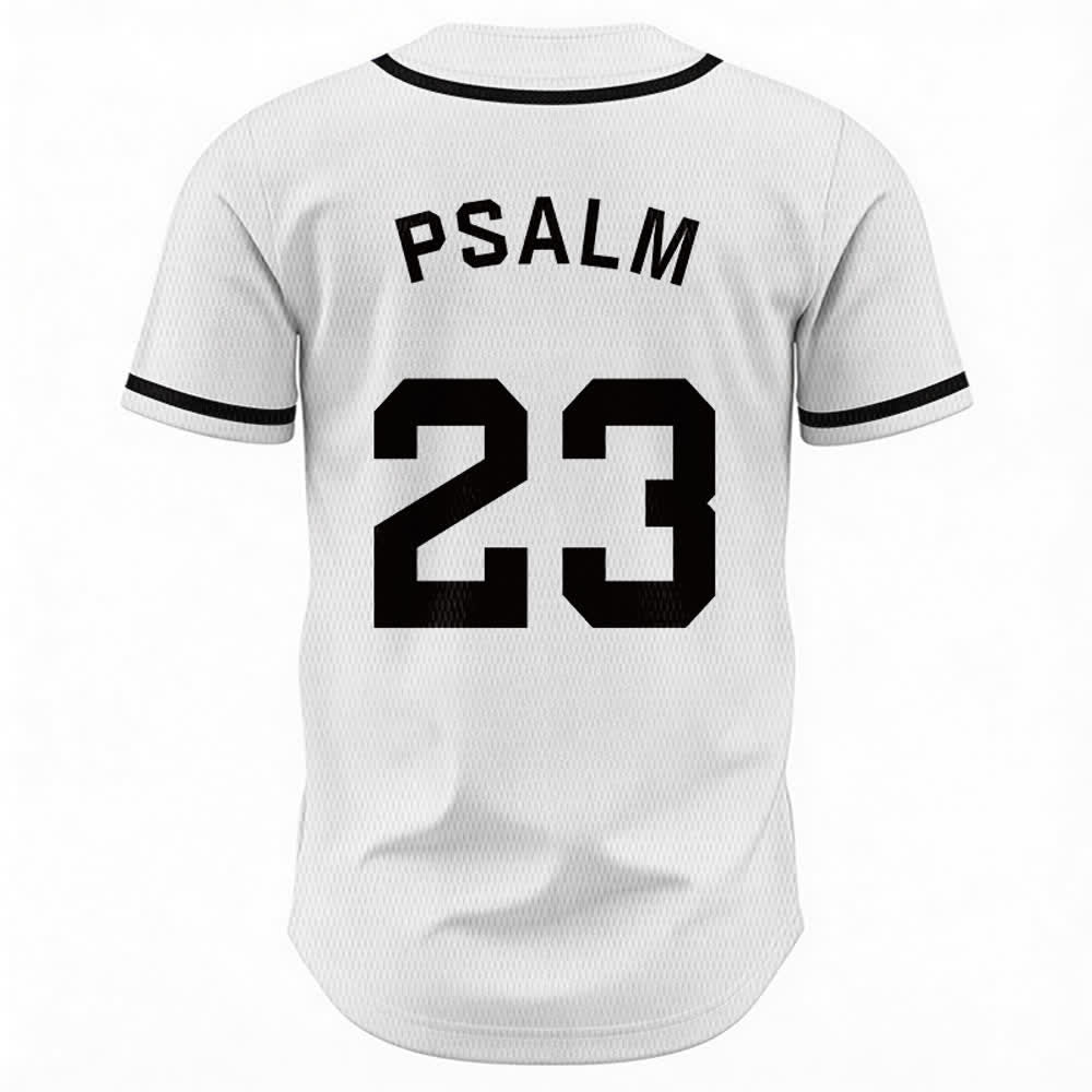 Christianartworkshop Retro Sport Style Psalm 23 Unisex Baseball Jersey - image 9