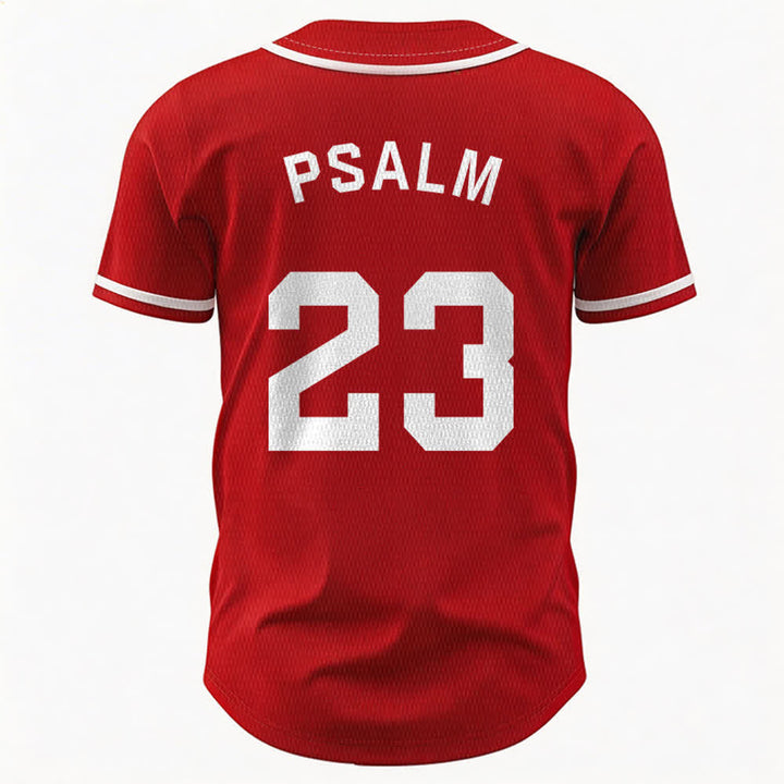 Christianartworkshop Retro Sport Style Psalm 23 Unisex Baseball Jersey - image 23