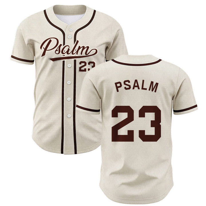 Christianartworkshop Retro Sport Style Psalm 23 Unisex Baseball Jersey - Aprikose - 5XL - image 49