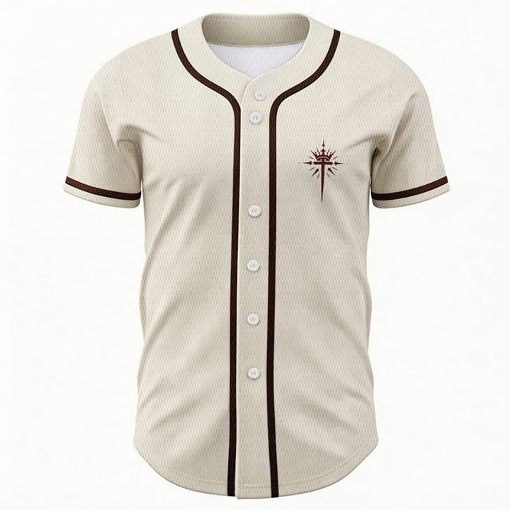 Christianartworkshop Jesus ist König Engelsflügel Kreuz Glaubensbekenntnis Individuelles Baseballtrikot - image 16
