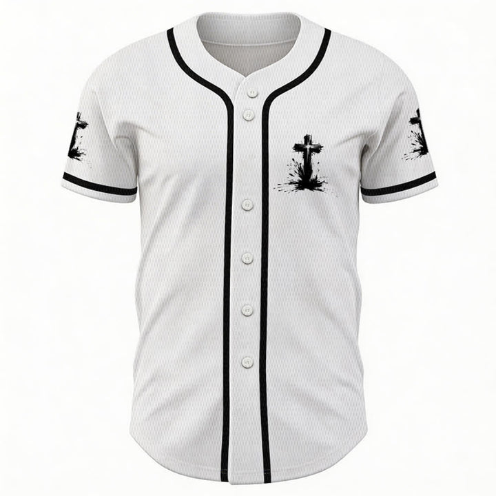 Christianartworkshop Nicht alle Superhelden tragen Umhänge Ein Kreuz Unisex Baseballtrikot - image 2