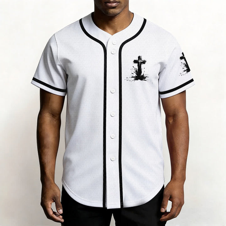 Christianartworkshop Nicht alle Superhelden tragen Umhänge Ein Kreuz Unisex Baseballtrikot - image 4