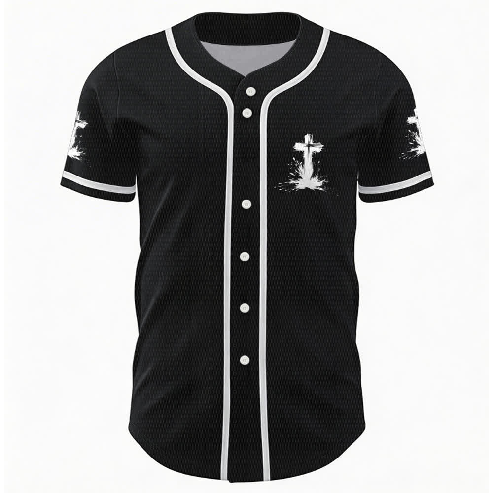 Christianartworkshop Nicht alle Superhelden tragen Umhänge Ein Kreuz Unisex Baseballtrikot - image 9
