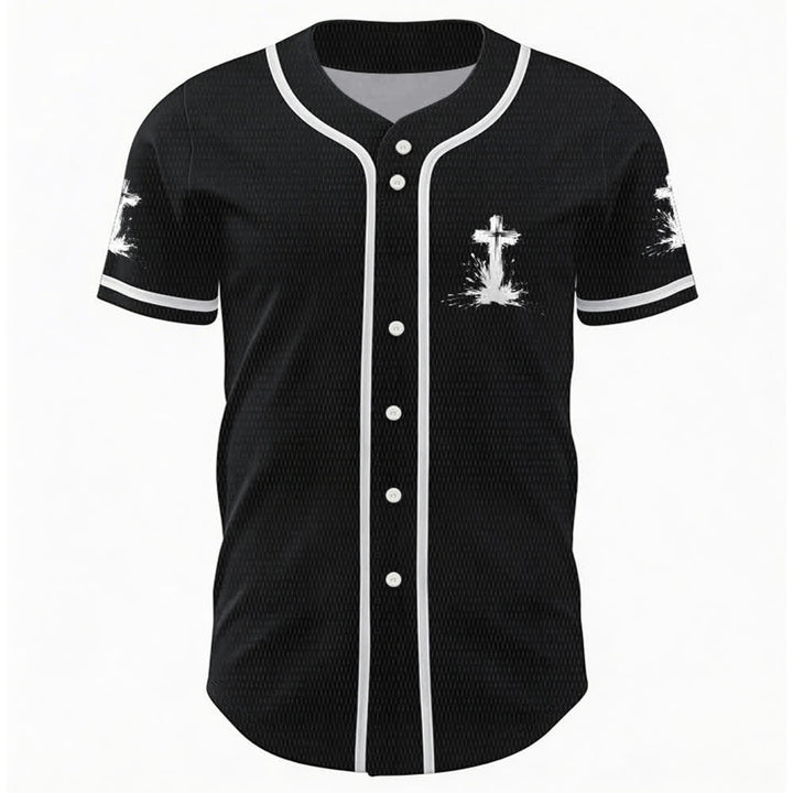 Christianartworkshop Nicht alle Superhelden tragen Umhänge Ein Kreuz Unisex Baseballtrikot - image 9