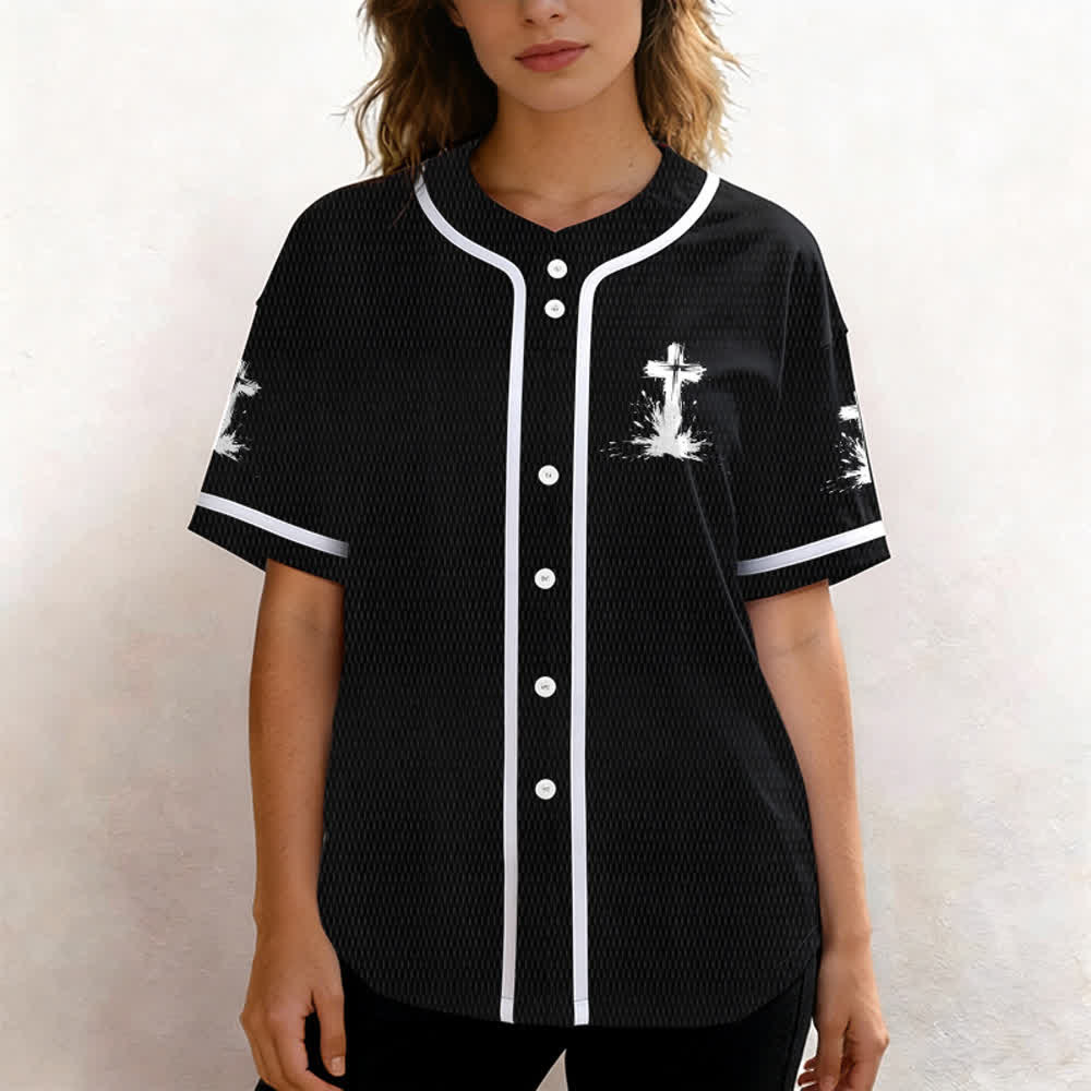 Christianartworkshop Nicht alle Superhelden tragen Umhänge Ein Kreuz Unisex Baseballtrikot - image 11