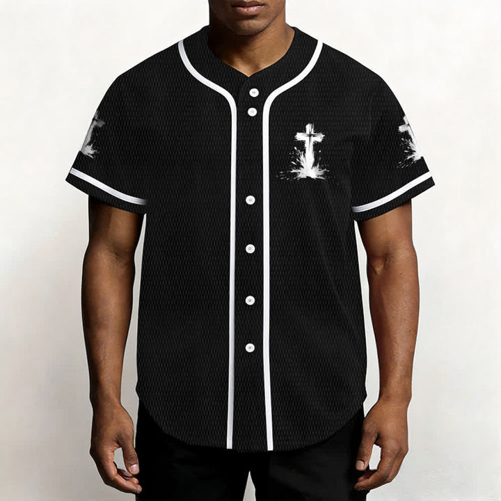 Christianartworkshop Nicht alle Superhelden tragen Umhänge Ein Kreuz Unisex Baseballtrikot - image 13