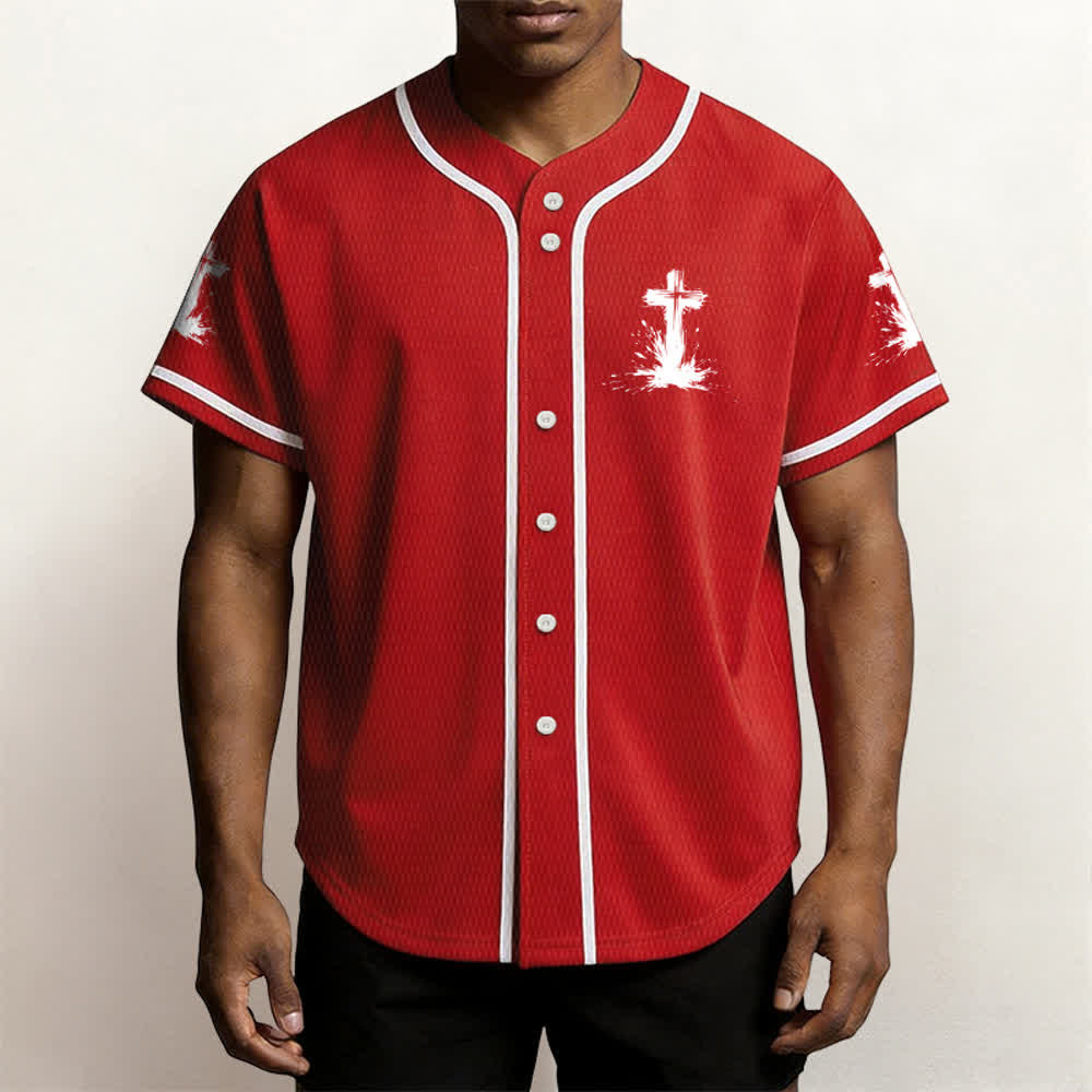Christianartworkshop Nicht alle Superhelden tragen Umhänge Ein Kreuz Unisex Baseballtrikot - image 20