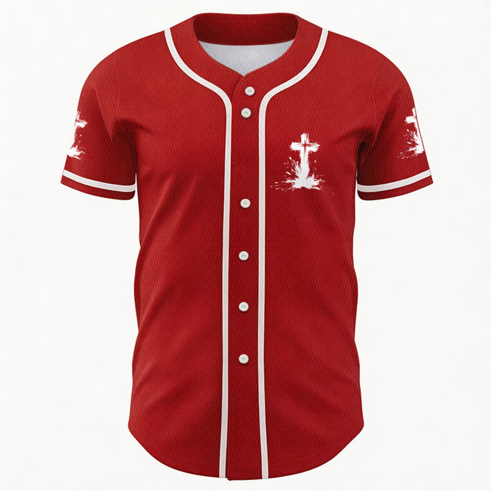 Christianartworkshop Nicht alle Superhelden tragen Umhänge Ein Kreuz Unisex Baseballtrikot - image 16