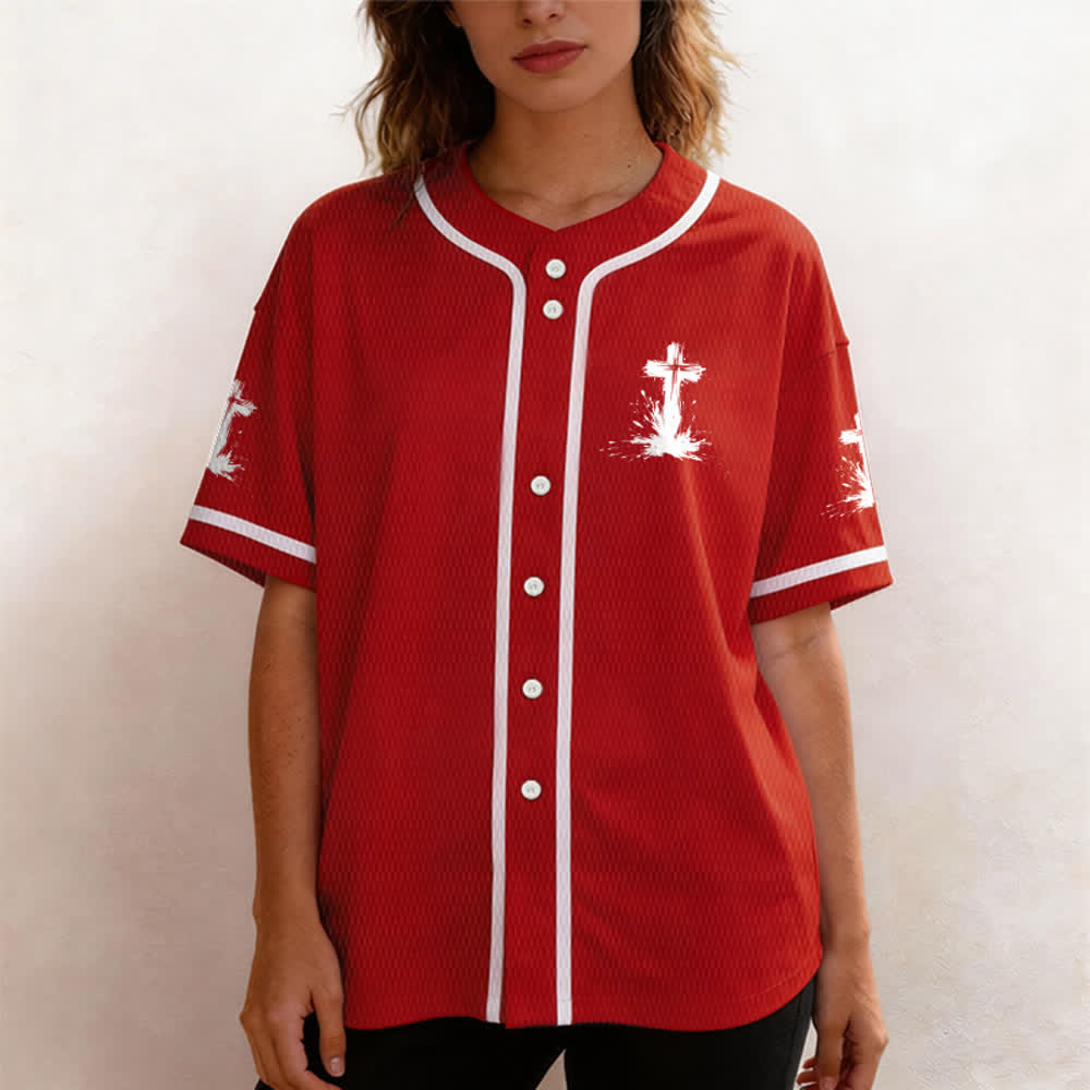 Christianartworkshop Nicht alle Superhelden tragen Umhänge Ein Kreuz Unisex Baseballtrikot - image 18