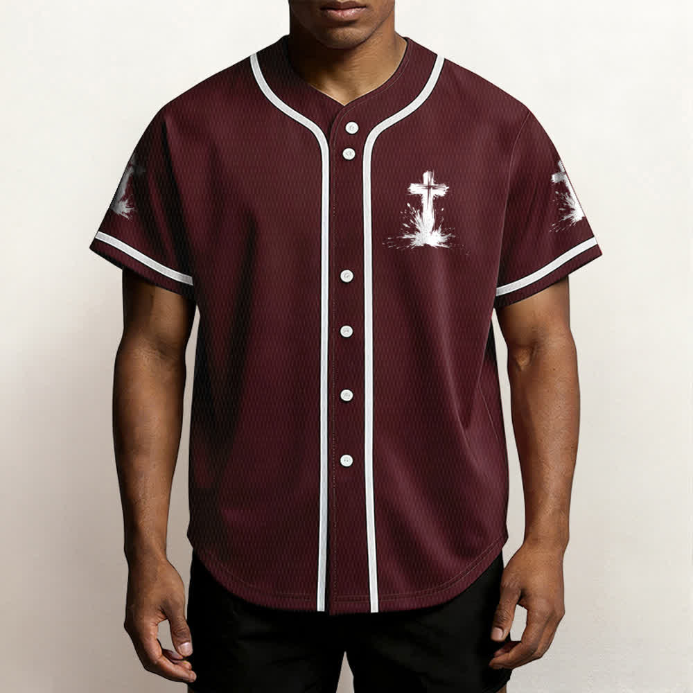 Christianartworkshop Nicht alle Superhelden tragen Umhänge Ein Kreuz Unisex Baseballtrikot - image 25