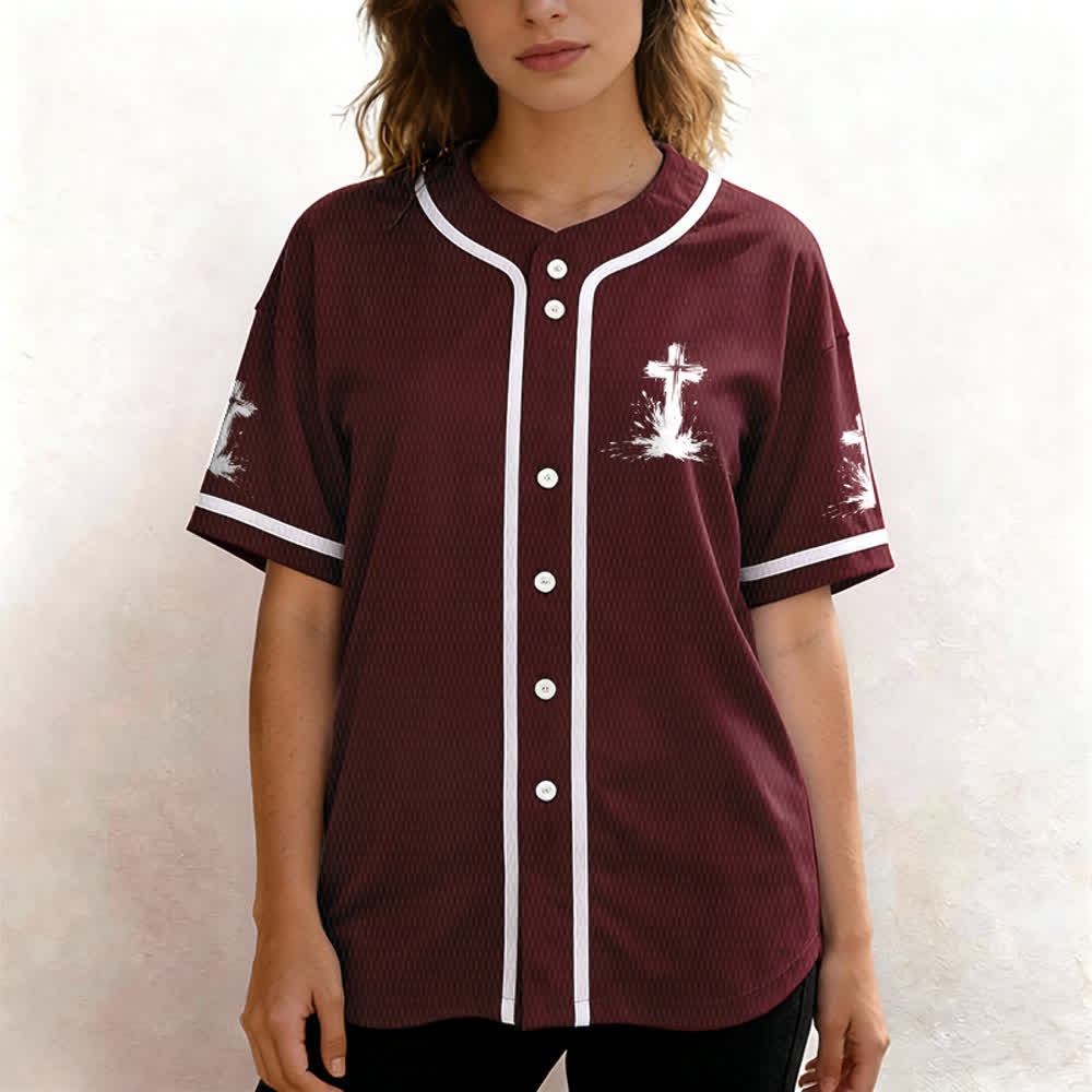 Christianartworkshop Nicht alle Superhelden tragen Umhänge Ein Kreuz Unisex Baseballtrikot - image 27