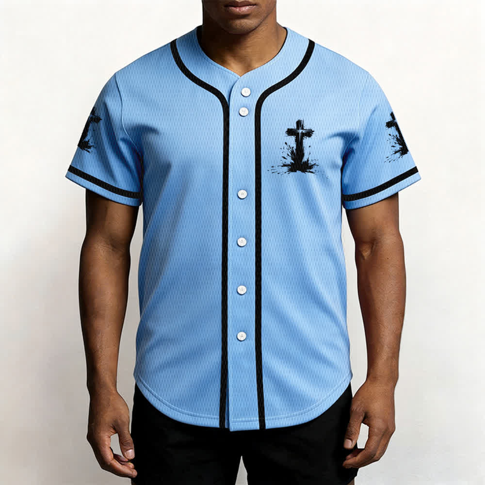 Christianartworkshop Nicht alle Superhelden tragen Umhänge Ein Kreuz Unisex Baseballtrikot - image 32