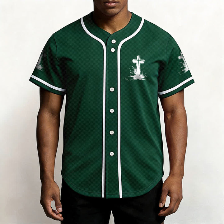 Christianartworkshop Nicht alle Superhelden tragen Umhänge Ein Kreuz Unisex Baseballtrikot - image 46