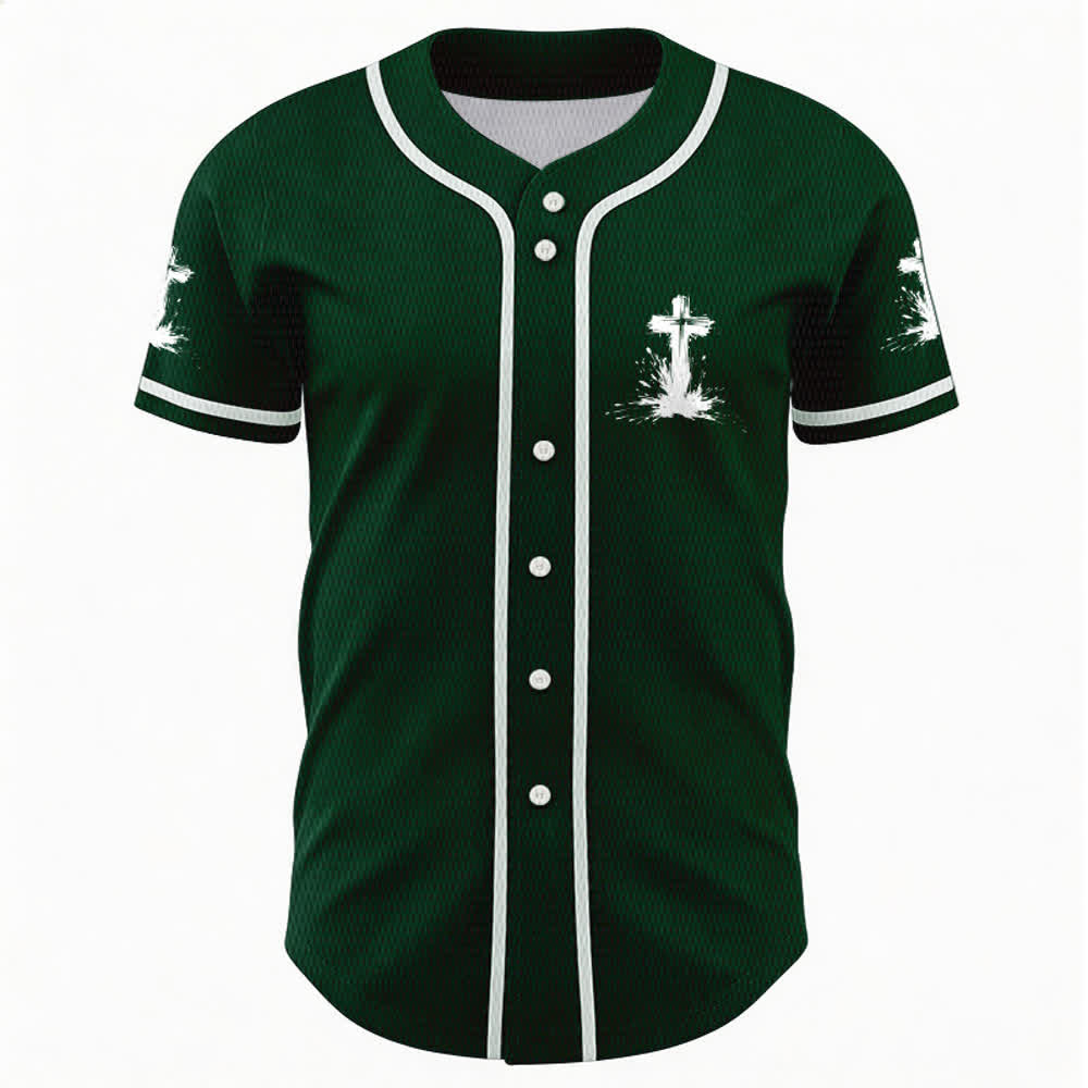Christianartworkshop Nicht alle Superhelden tragen Umhänge Ein Kreuz Unisex Baseballtrikot - image 44