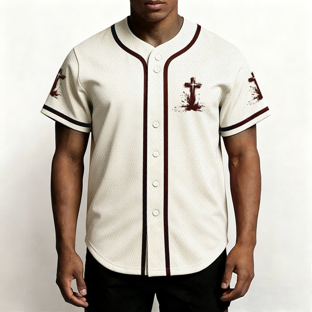 Christianartworkshop Nicht alle Superhelden tragen Umhänge Ein Kreuz Unisex Baseballtrikot - image 55