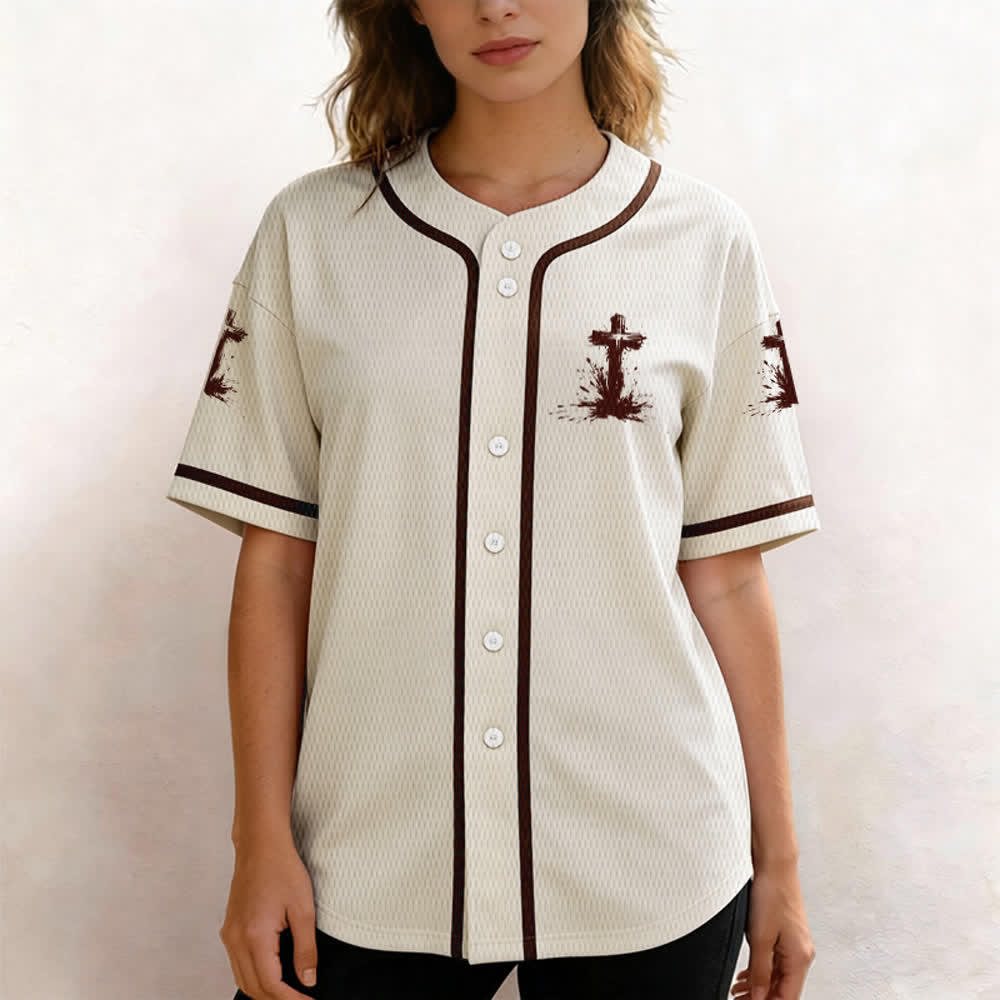 Christianartworkshop Nicht alle Superhelden tragen Umhänge Ein Kreuz Unisex Baseballtrikot - image 53