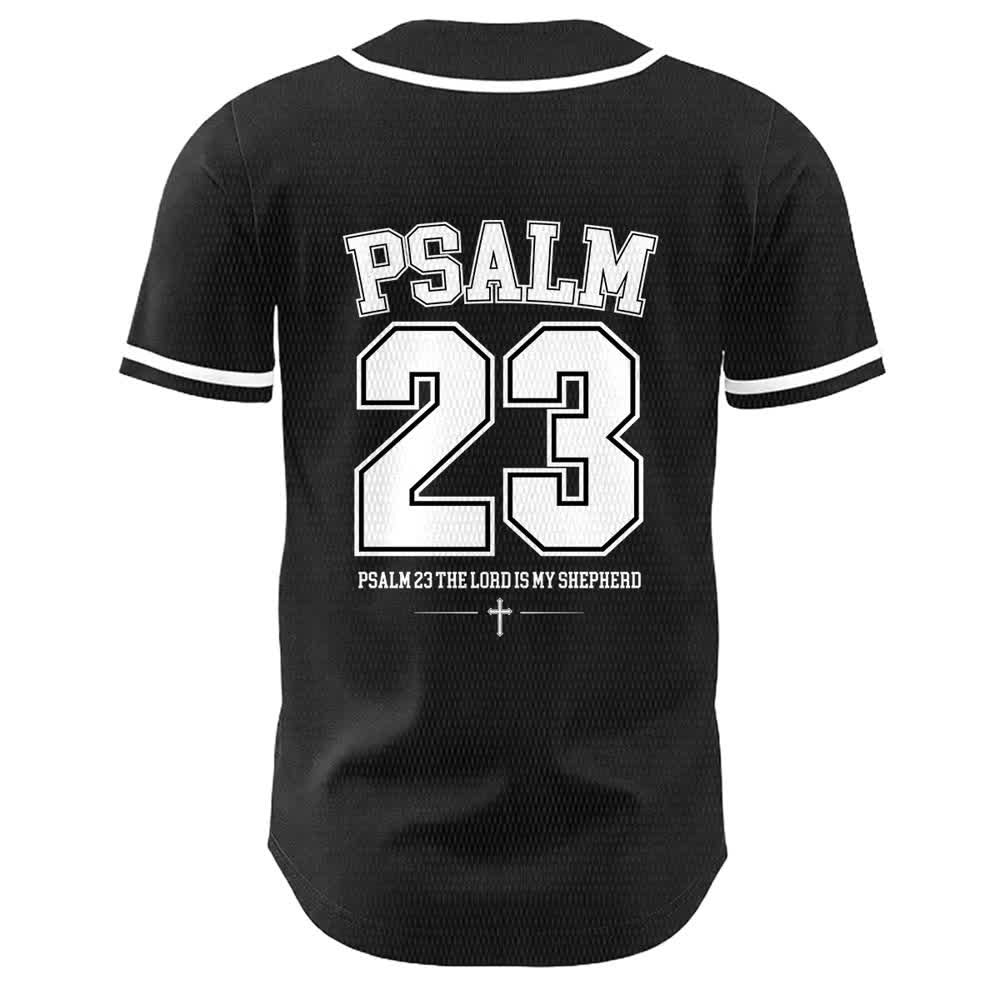 Christianartworkshop Jesus Psalm 23 Der Herr ist mein Hirte Unisex Baseballtrikot - image 7