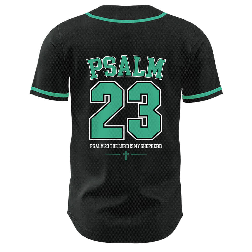 Christianartworkshop Jesus Psalm 23 Der Herr ist mein Hirte Unisex Baseballtrikot - image 25
