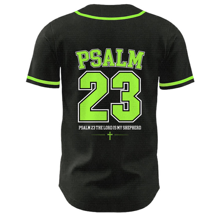 Christianartworkshop Jesus Psalm 23 Der Herr ist mein Hirte Unisex Baseballtrikot - image 19