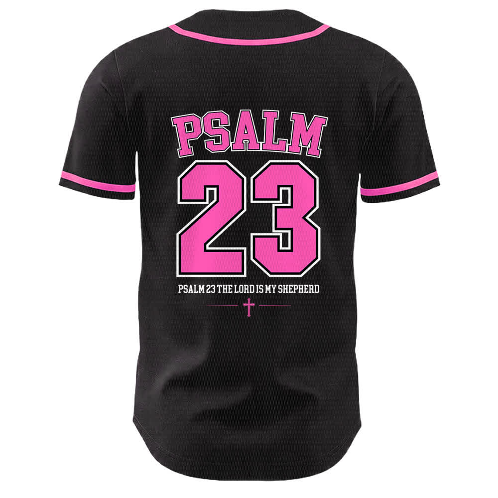Christianartworkshop Jesus Psalm 23 Der Herr ist mein Hirte Unisex Baseballtrikot - image 10
