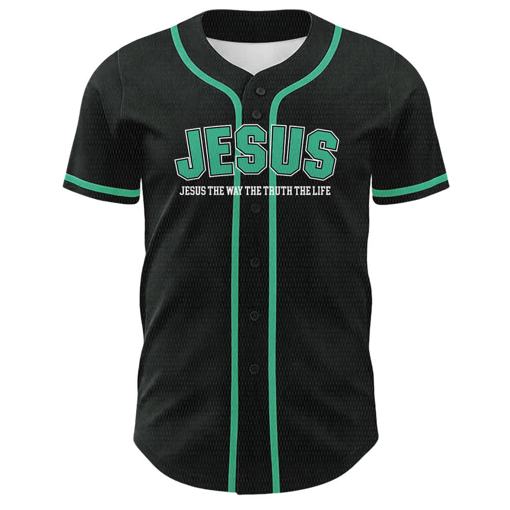 Christianartworkshop Jesus Psalm 23 Der Herr ist mein Hirte Unisex Baseballtrikot - image 26