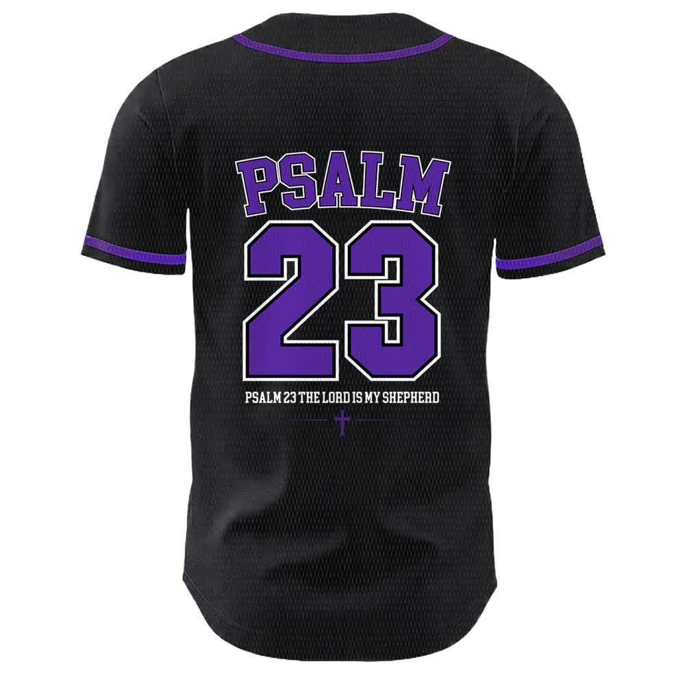 Christianartworkshop Jesus Psalm 23 Der Herr ist mein Hirte Unisex Baseballtrikot - image 22