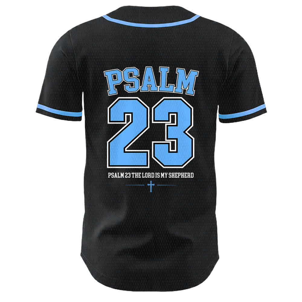 Christianartworkshop Jesus Psalm 23 Der Herr ist mein Hirte Unisex Baseballtrikot - image 4