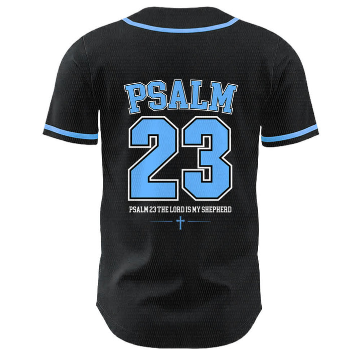 Christianartworkshop Jesus Psalm 23 Der Herr ist mein Hirte Unisex Baseballtrikot - image 4