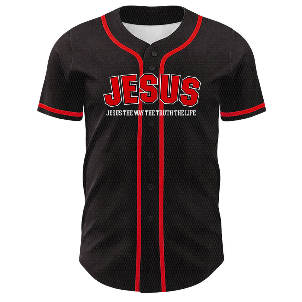 Christianartworkshop Jesus Psalm 23 Der Herr ist mein Hirte Unisex Baseballtrikot - image 14