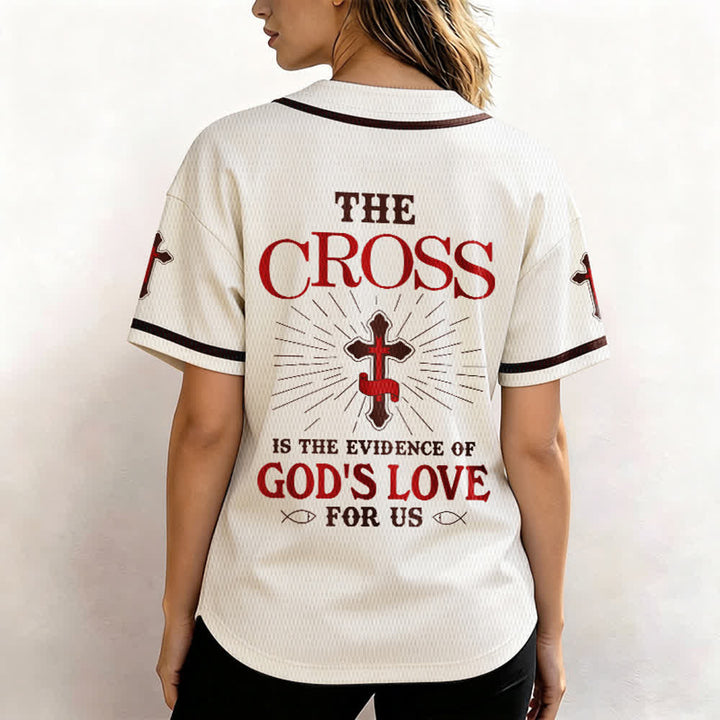 Christianartworkshop Das Kreuz ist der Beweis für Gottes Liebe Unisex-Baseballtrikot - image 5