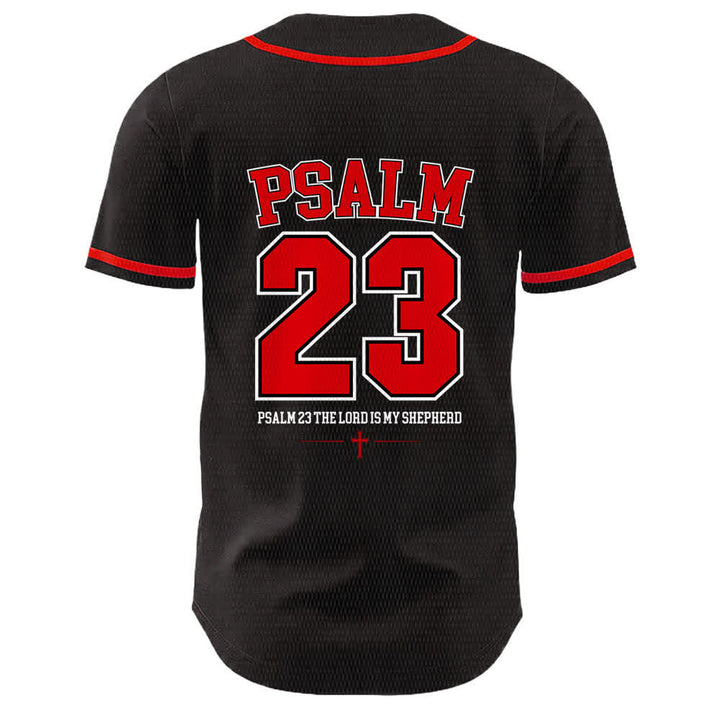 Christianartworkshop Jesus Psalm 23 Der Herr ist mein Hirte Unisex Baseballtrikot - image 13
